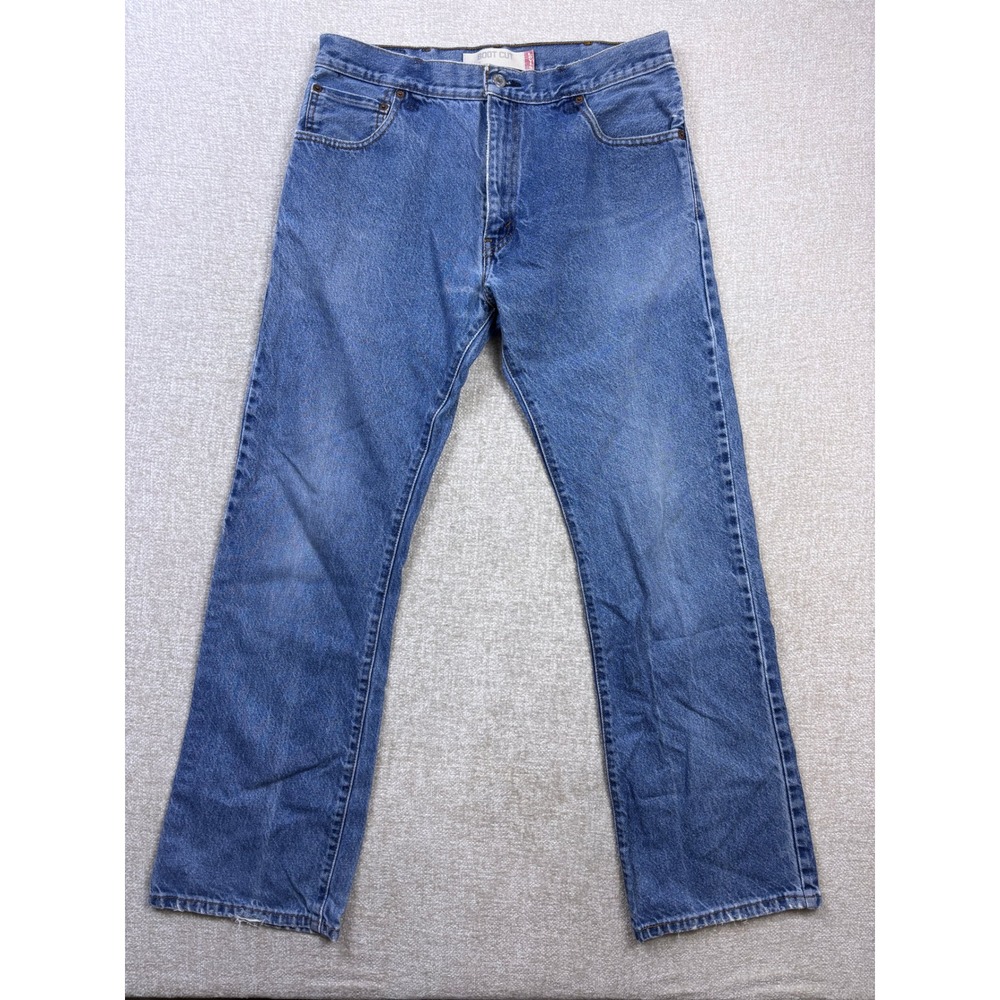 Levis 517 Boot Cut Jeans Mens 32x30 Blue Medium Wash Denim Y2K 4335